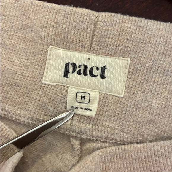 Pact Women's Cream Wide-Leg Cropped Pants - Picture 8 of 12